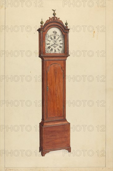 Clock, c. 1935. Creator: Nicholas Gorid.