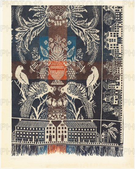 Boston Town Coverlet, 1935/1942. Creator: Magnus S. Fossum.