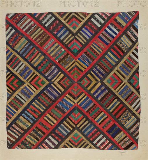 Bedspread, 1935/1942. Creator: Esther Hansen.