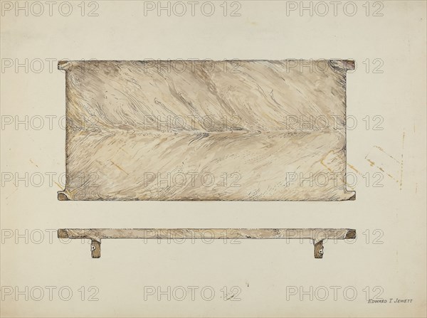 Rawhide Bedstead, c. 1936. Creator: Edward Jewett.