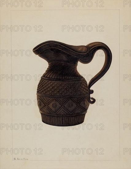 Cream Pitcher, c. 1936. Creator: Nicholas Amantea.