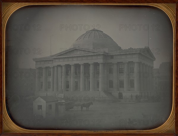 Untitled (Boston Customs House), 1850. Creators: Albert Sands Southworth, Josiah Johnson Hawes.