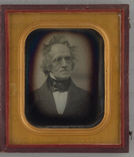 Untitled (Portrait of a Man), 1847. Creators: Albert Sands Southworth, Josiah Johnson Hawes.