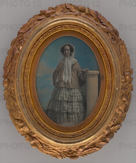 Untitled (Portrait of a Standing Woman), 1850. Creators: Albert Sands Southworth, Josiah Johnson Hawes.