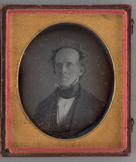 Untitled (Portrait of Man), 1843. Creators: Albert Sands Southworth, Josiah Johnson Hawes.