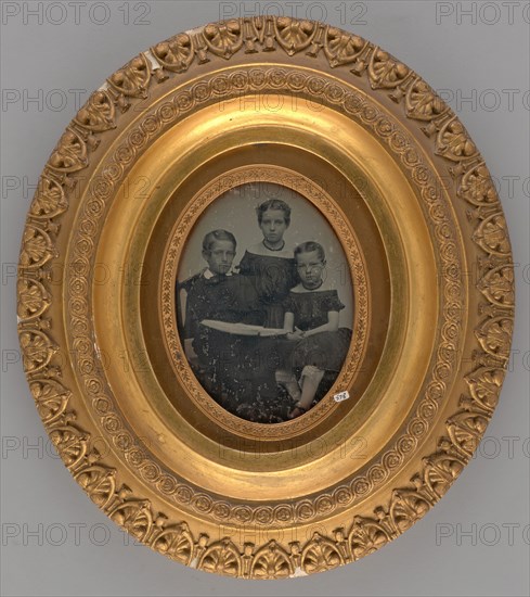 Untitled (Portrait of Three Children), 1852. Creators: Albert Sands Southworth, Josiah Johnson Hawes.