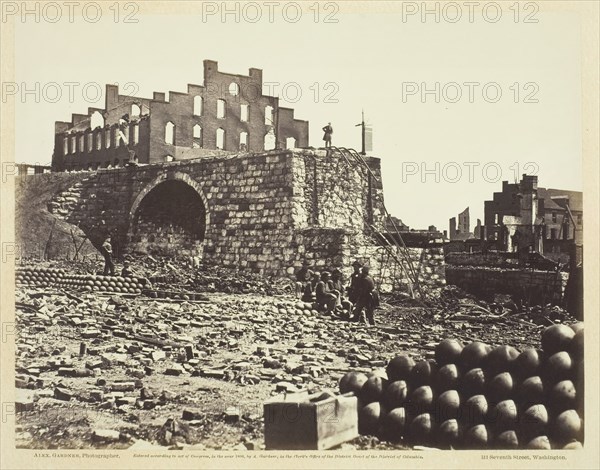 Ruins of Arsenal, Richmond, Virginia, April 1863. Creator: Alexander Gardner.
