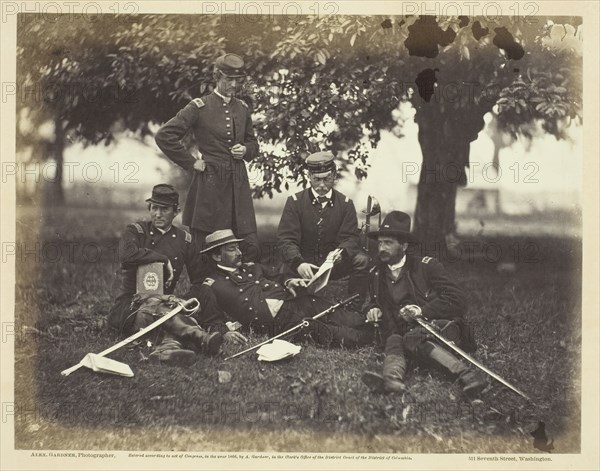 Studying the Art of War, June 1863. Creator: Alexander Gardner.