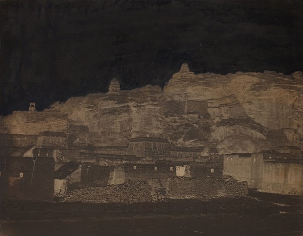 Untitled, [buildings, possibly an archaeological site], 1860s. Creator: Unknown.