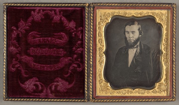 Untitled [portrait of a man], c. 1850. Creator: Knapp.