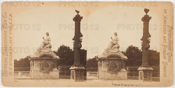 Place de la Concorde, Paris, 1860s. Creator: Unknown.