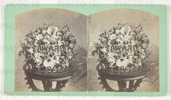 Untitled [wreath with the name Edward], 1875-1899. Creator: Unknown.