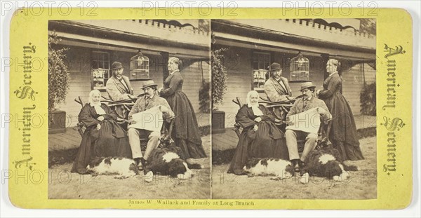 James W Wallack and Family at Long Branch, 1875/99. Creator: Unknown.