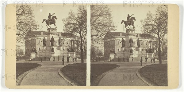 Washington Monument and State Capitol, 1875-1899. Creator: Unknown.
