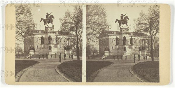 Washington Monument and State Capitol, 1875-1899.  Creator: Unknown.