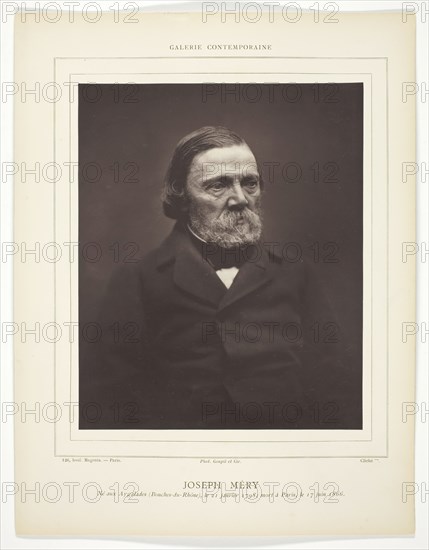 Joseph Méry, c. 1876/84. Creator: Unknown.