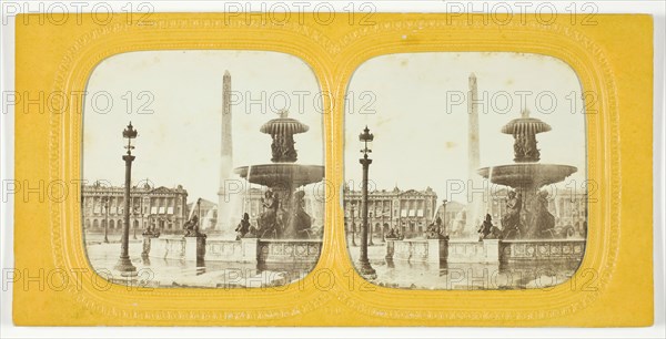 Place de la Concorde, 1875/99. Creator: Unknown.