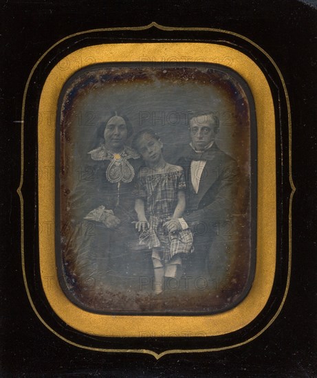 Untitled [family portrait], c. 1850.  Creator: Unknown.