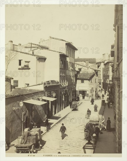 Firenze, via Nazionale, 1850-1900. Creator: Unknown.