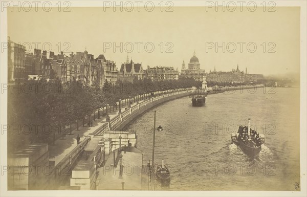 Thames Embankment, 1850-1900. Creator: Unknown.