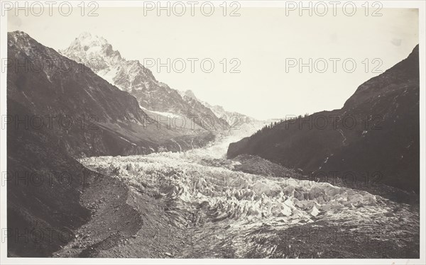 Savoie 48. Aiguille et glacier d’Argentières (Savoy 48. The Needle and the Argentières Glacier), c.  Creator: Auguste-Rosalie Bisson.