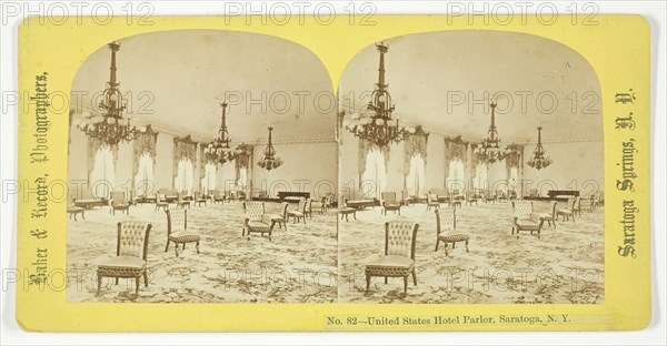 United States Hotel Parlor, Saratoga, N.Y., 1875/99. Creator: Baker & Record.