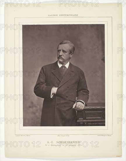 A. E. Nordenskiold (Swedish geologist and mineralogist, born Finland, 1832-1901), c. 1880. Creators: Benque, Benque and Klary.