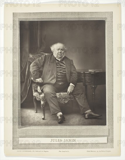 Jules Janin, 1875/77. Creator: Bertall.