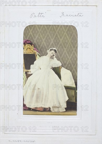 Adelina Patti, Traviata, 1860-69. Creator: Camille Silvy.