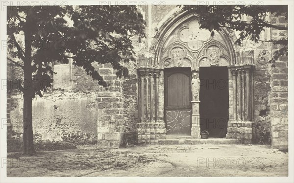 Church of Villeneuve le Comte, Seine-et-Marne (Eglise de Villeneuve le Comte, Seine-et-Marne), 1862. Creator: Charles Marville.