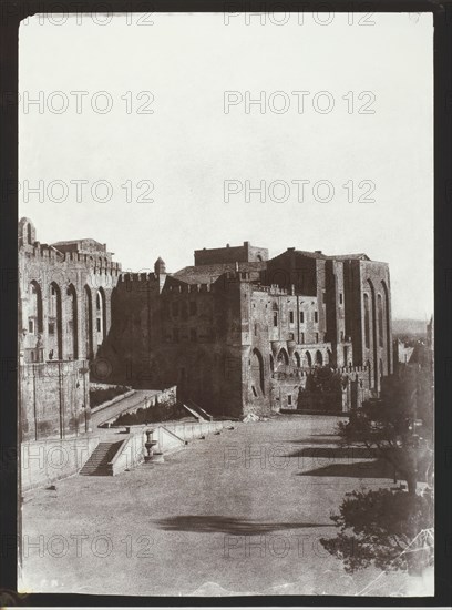 The Pope's Palace, Avignon, c. 1851, printed 1970. Creator: Charles Nègre.