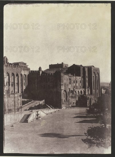 The Pope's Palace, Avignon, c. 1851, printed 1970. Creator: Charles Nègre.