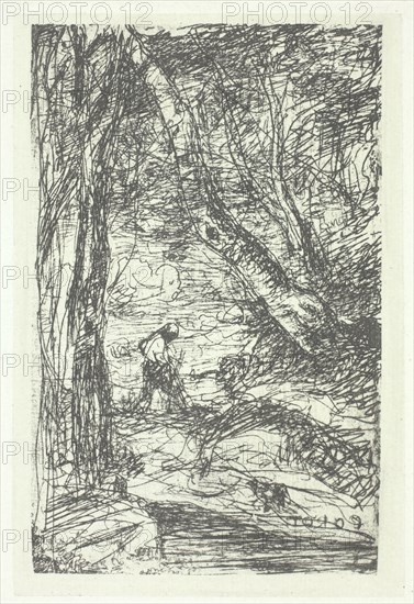 Le bucheron, possibly 1857, printed 1982. Creator: Charles Nègre.