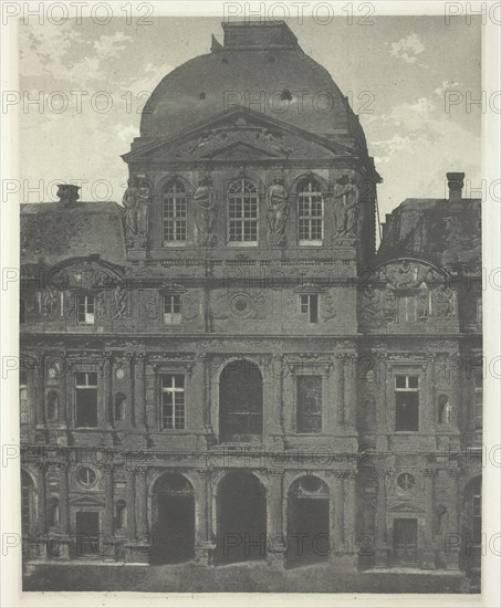 Paris: Pavillon de l'Horloge, the Louvre, c. 1855, printed 1982. Creator: Charles Nègre.