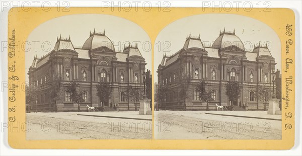 Corcoran Art Gallery, late 19th century.  Creator: Charles. S. Cudlip.