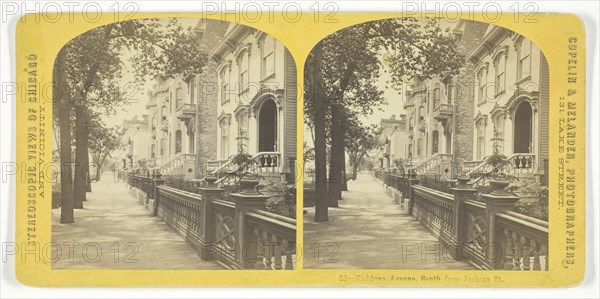 Michigan Avenue, South from Jackson Street, 1850/74. Creator: Copelin & Melander.