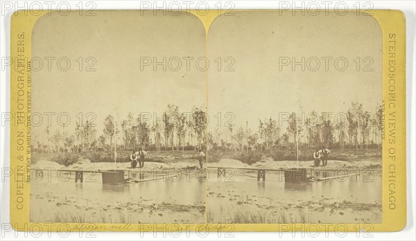 Artesian Well, Central Park, Chicago, c. 1873. Creator: Copelin & Son.