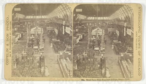 Grand Inter-State Exposition, Chicago, October 1873. Creator: Copelin & Son.