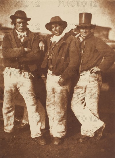 Alexander Rutherford, William Ramsay, and John Liston, Newhaven, 1843/47, printed c. 1916. Creators: David Octavius Hill, Robert Adamson, Hill & Adamson.