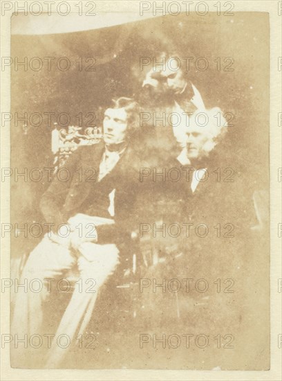 James Gordon, William Hanna D.D. and 'Mr. Cowan', 1843/47. Creators: David Octavius Hill, Robert Adamson, Hill & Adamson.