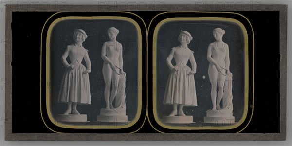 Untitled (Two Statues), 1853. Creator: Louis Jules Duboscq-Soleil.