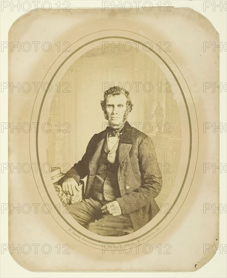 Untitled (Portrait of a Man), 1850-1900. Creator: E. Doane.