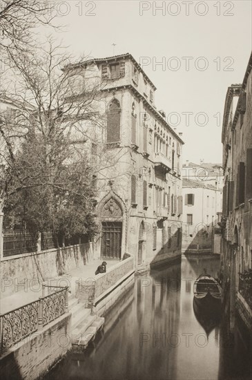 Untitled (1), c. 1890. [Scene in Venice]. Creator: Unknown.