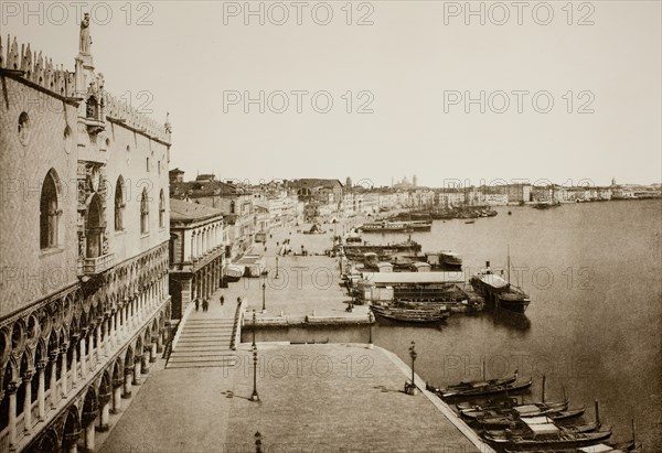 Untitled (89), c. 1890. [Doge's Palace and Grand Canal, Venice].  Creator: Unknown.