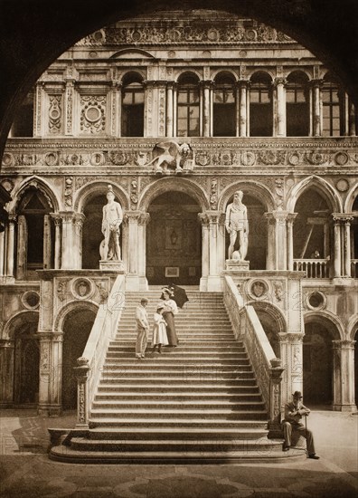 Untitled (II 58), c. 1890. [Giants' Staircase, Doge's Palace, Venice]. Creator: Unknown.