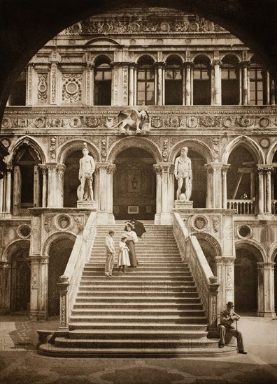 Untitled (II 58), c. 1890. [Giants' Staircase, Doge's Palace, Venice]. Creator: Unknown.