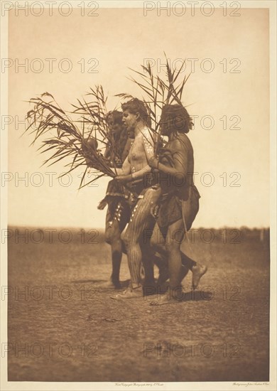 Arikara Medicine Ceremony - the Ducks, 1908. Creator: Edward Sheriff Curtis.