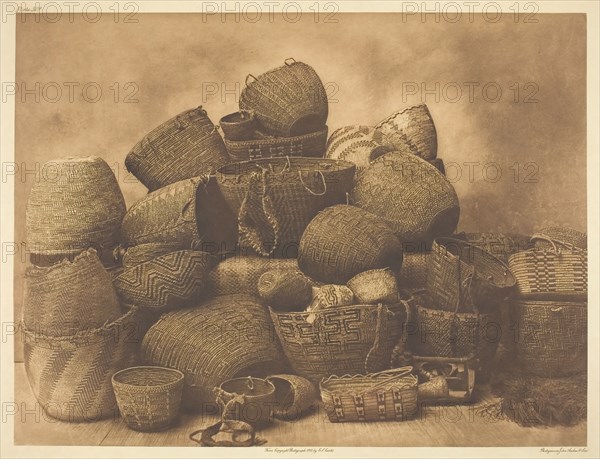 Puget Sound Baskets, 1912. Creator: Edward Sheriff Curtis.