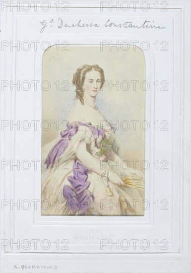 Grand Duchess Constantine, 1860-69. Creator: Émile Desmaisons.