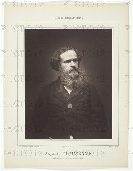 Arsène Houssaye, c. 1876. Creator: Etienne Carjat.